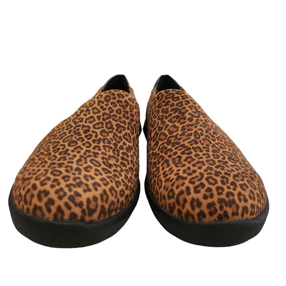 Clarks Women's Kayleigh Step Loafer, Dark Tan Cheetah Print Suede, 6 Wide - Picture 2 of 7